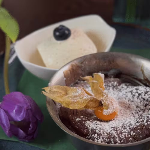 Schoko-Lava Kuchen nach Art des Hauses