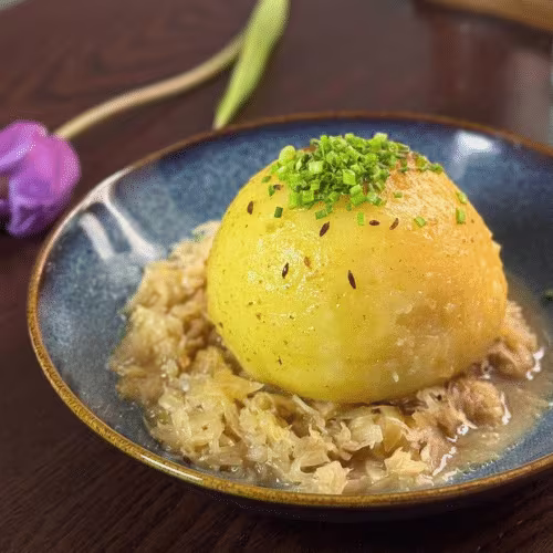 Der Riesen Grammelknödel
