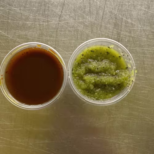 Chutney Mint(Grün) & Sarfe(Rot) Sose