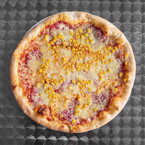 Pizzabrot mit Salami und Käse