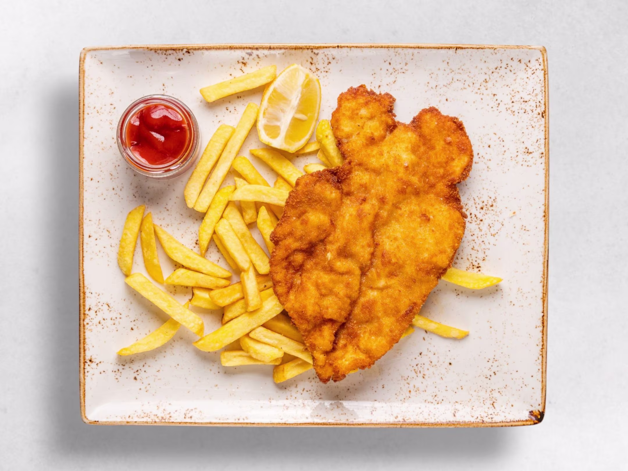 Hühnerschnitzel gebacken