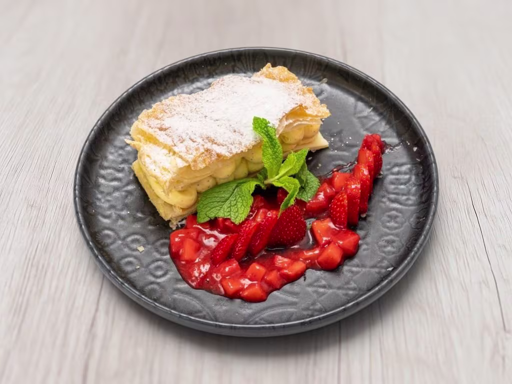 hausgemachte Cremeschnitte