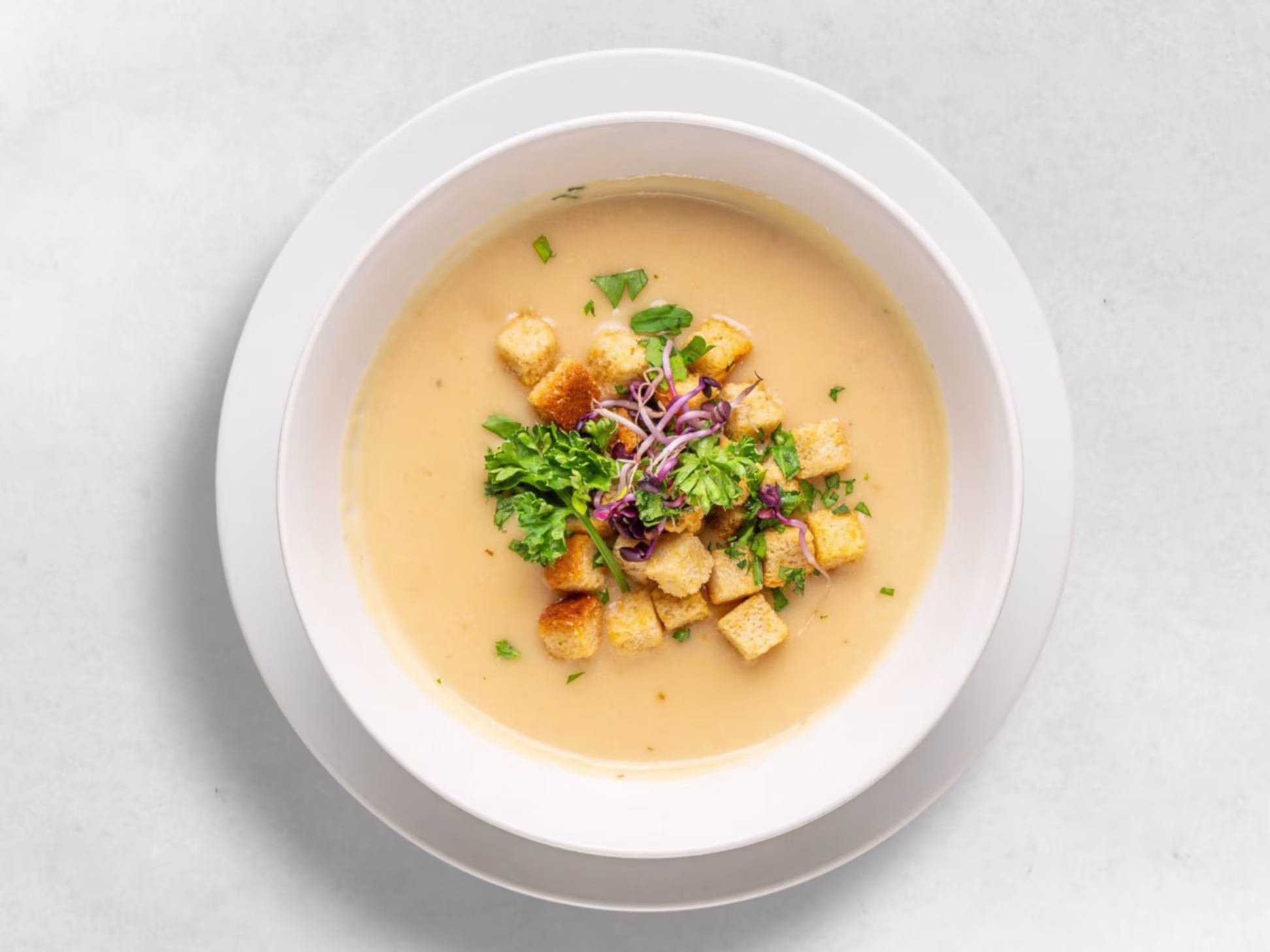 Knoblauchcremesuppe