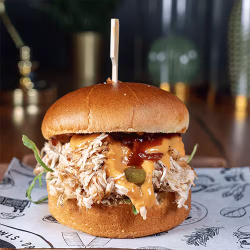 Pulled Chicken Burger