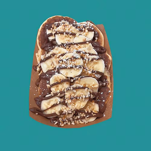 Vegan Haselnuss Schoko Mini Pancakes