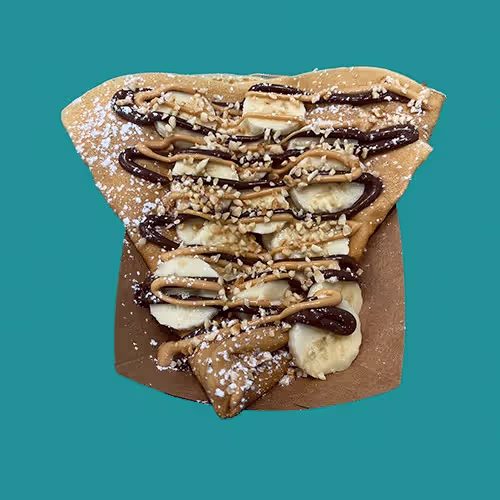 Vegan Haselnuss-Schoko Crepe