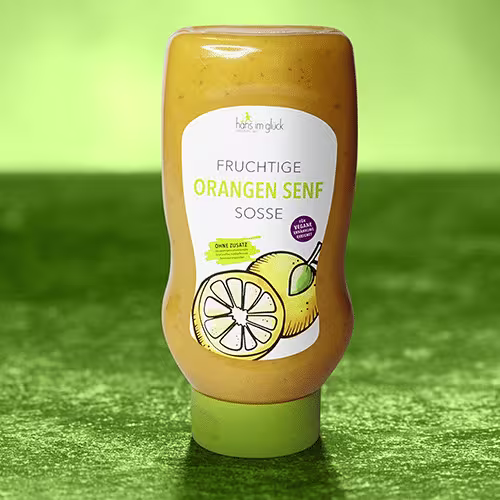 Fruchtige Orangen-Senf-Sosse 420ml (vegan)