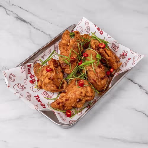 Korean Fried Chicken Wing spicy Soy Garlic Sauce
