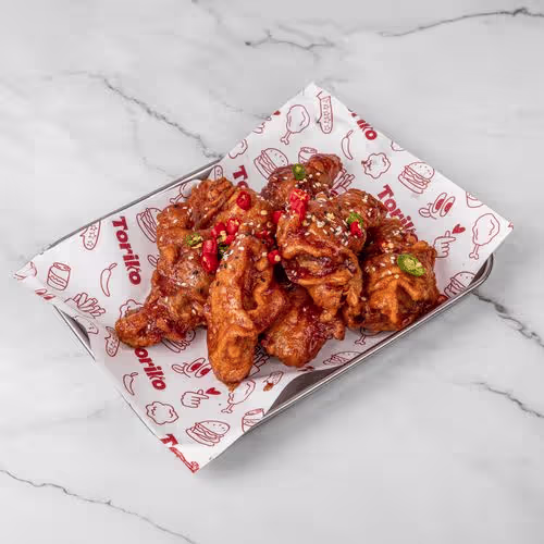 Korean Fried Chicken Wing spicy Yang Nyem Style (scharf)