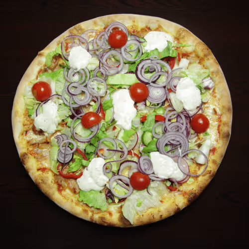 Kebap Salat Pizza