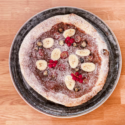 Süße Nutella Pizza