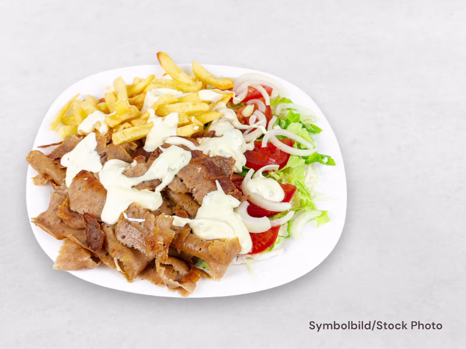 Kebapteller Pommes mit Käse
