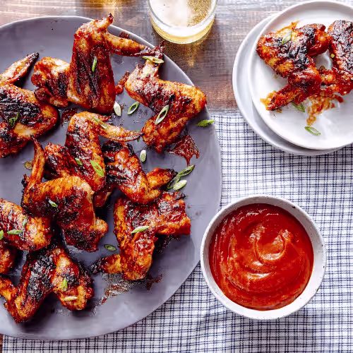 Barbecuesauce Chicken Wings Menü