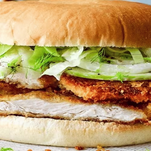 Schnitzel-Burger vom Huhn