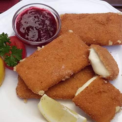 Gebackene Emmentaler Menü