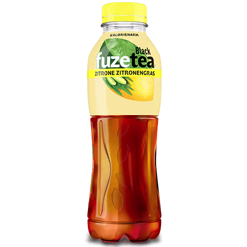 Fuzetea Schwarzer Tee Zitrone-Zitronengras 0,5l (EINWEG)