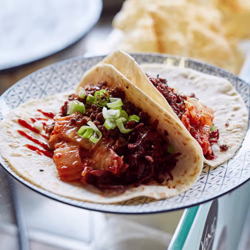 Kimchi Taco (2 Stück, scharf)
