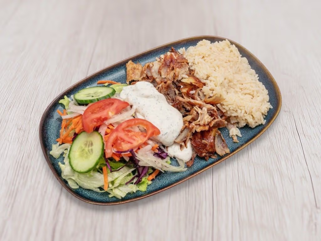 Döner Teller mit Reis