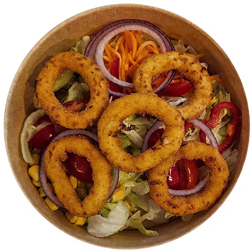 Gebackene Zwiebelringe