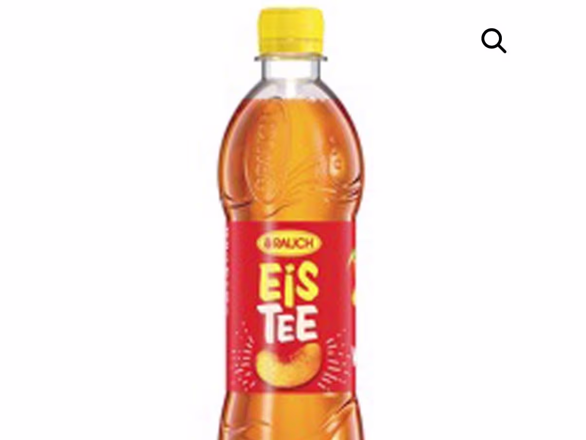 Getränk Eistee Pfirsich Flasche 0,5l