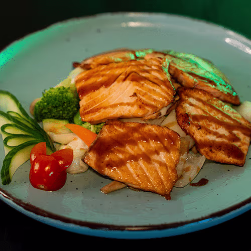 Lachs Teriyaki