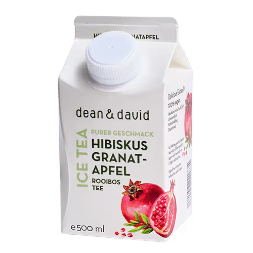 dean&david Eistee Hibiskus Granatapfel 0,5l
