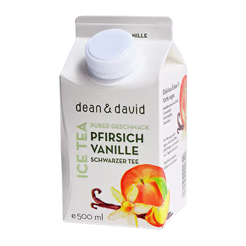 dean&david Eistee Pfirsich Vanille 0,5l