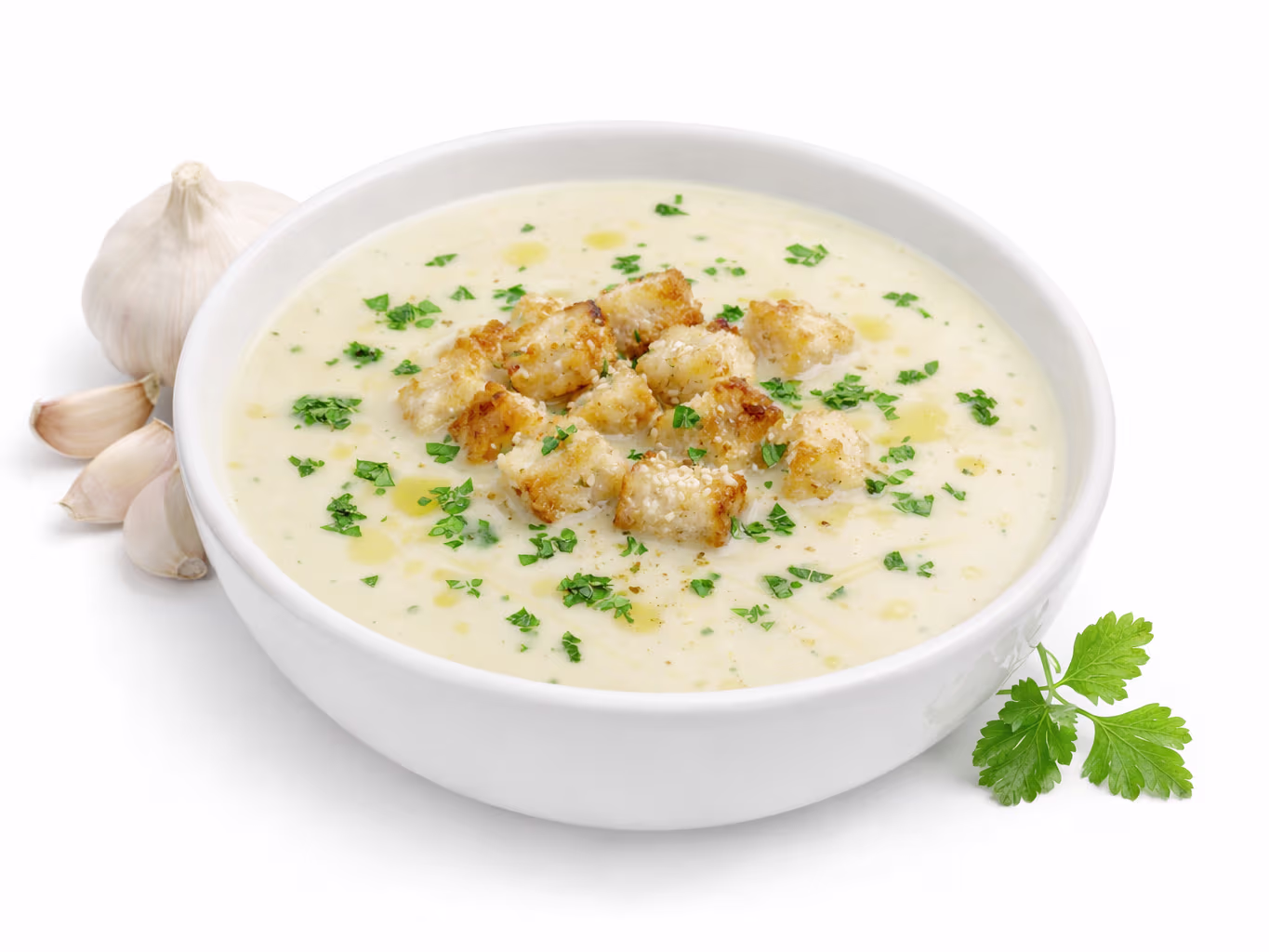 Knoblauchcremesuppe