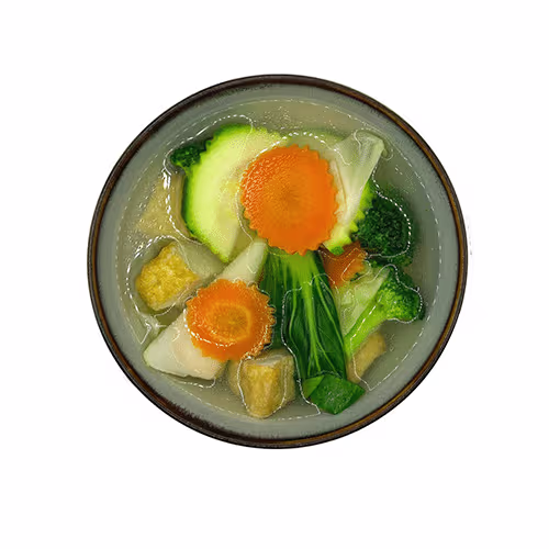 Gemüse-Tofusuppe