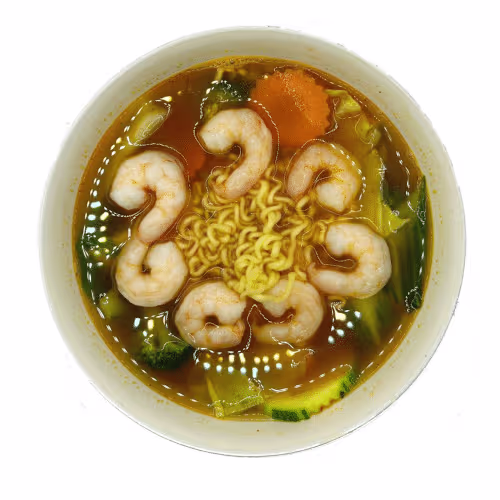 Ramen mit Garnelen