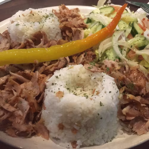 Hühnerkebap Teller