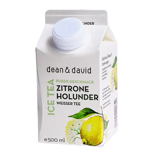 dean&david Eistee Zitrone Holunder 0,5l