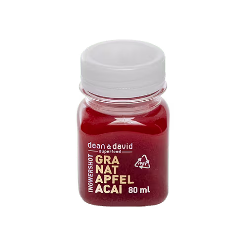 dean&david Superfood Ingwershot Granatapfel und Acai 80ml