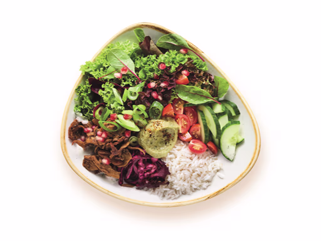 Kebab Bowl mit planted kebab