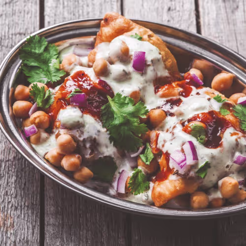 Samosa Chana Plate