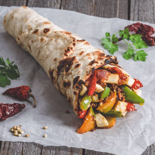 Paneer Masala Wrap (Vegetarisch)