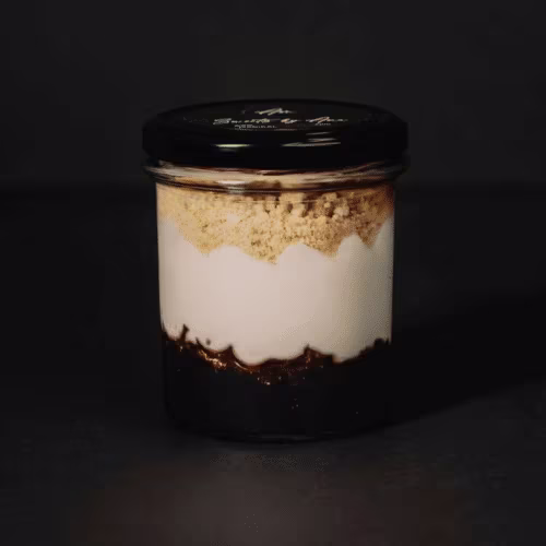 Cheesecake Mit Heidelbeeren (Glas)