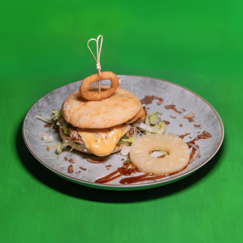 Chicken-Ananas Burger