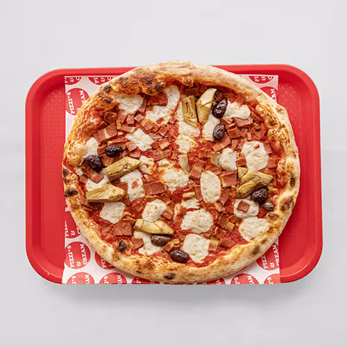Pizza Capricciosa (vegan)