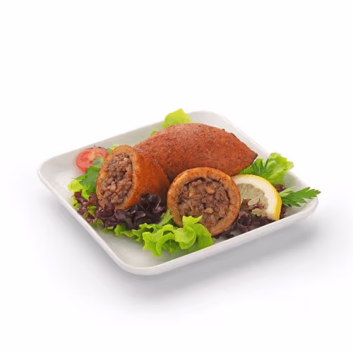 Vegane gefüllte Bulgurbällchen