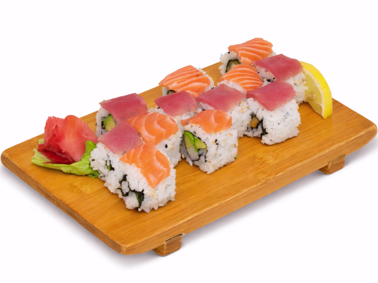 Regenbogen Maki (12 Stück)
