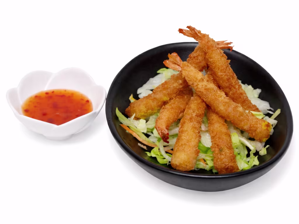 Gebackene Shrimps