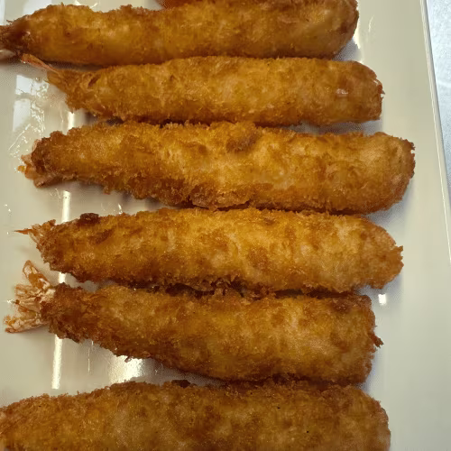 Frittierte Garnelen (6 Stück)