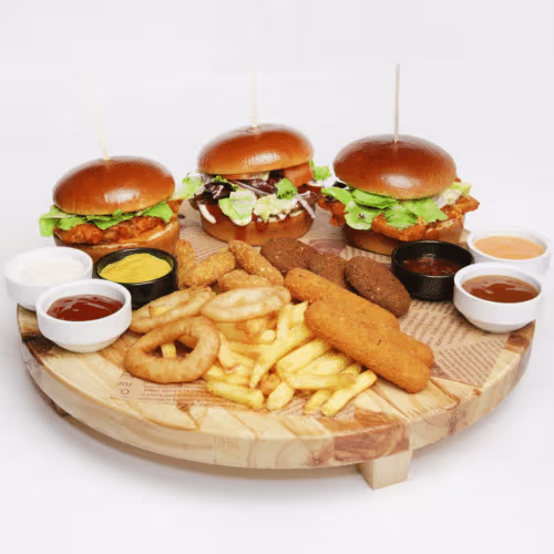 Burger Snack Platte