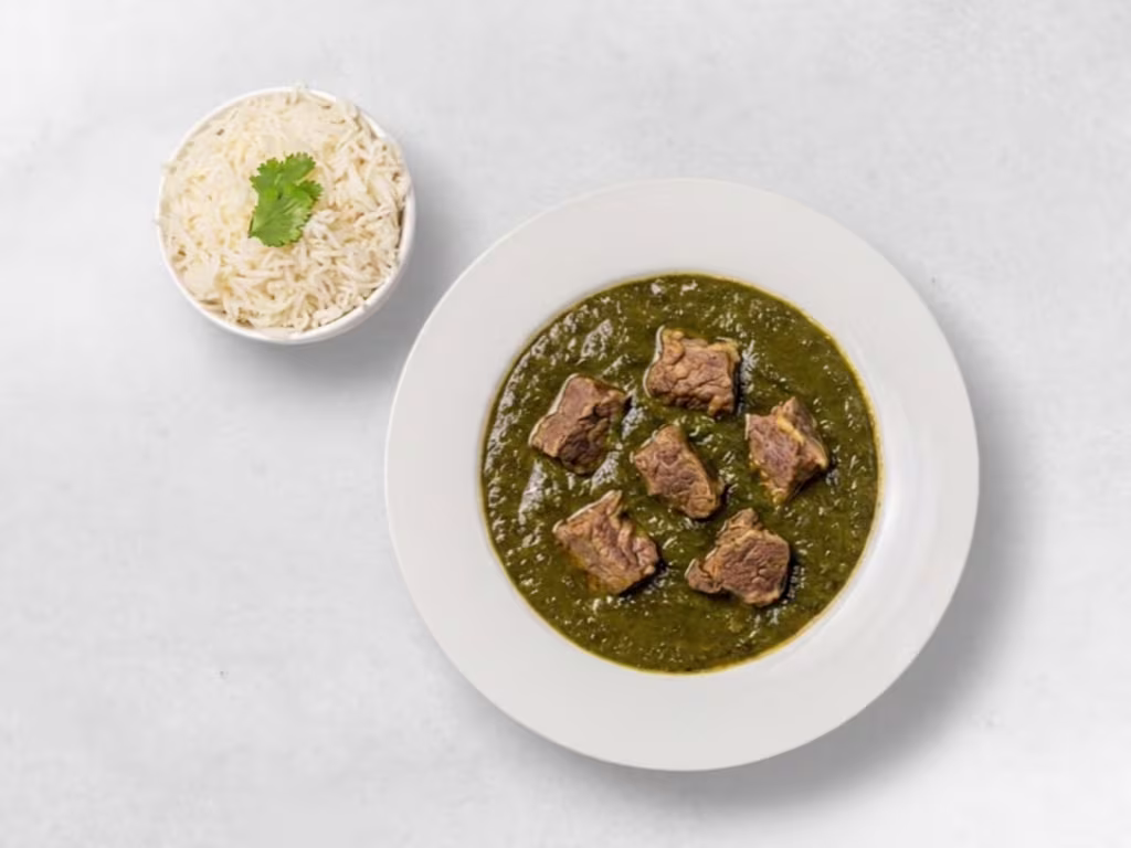 Palak Gosht (pikant)