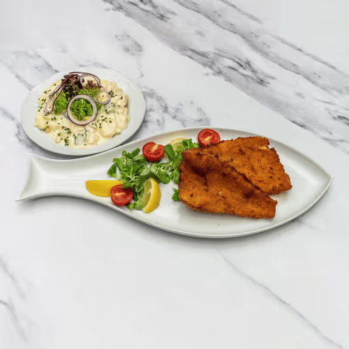 Gebackenes Schollenfilet