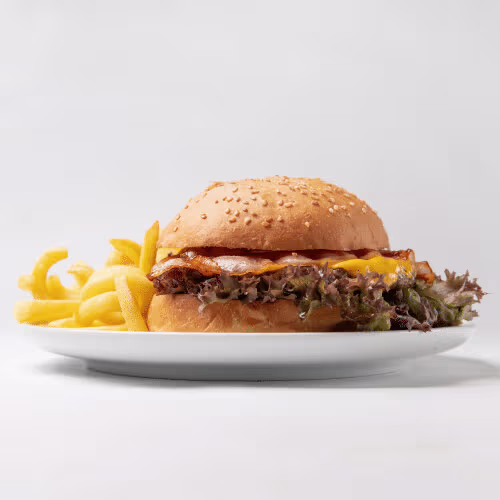 Bacon-Cheese Burger (single)