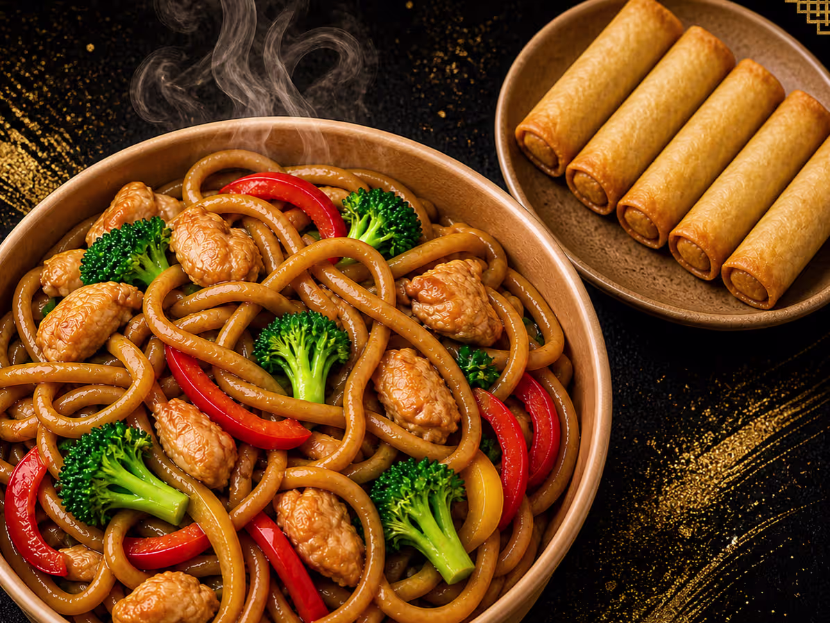Hähnchen Udon Menü