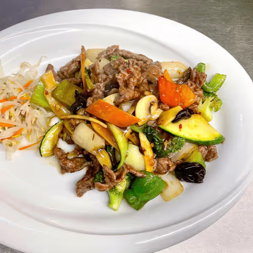 Szechuan Rindfleisch (sehr scharf)