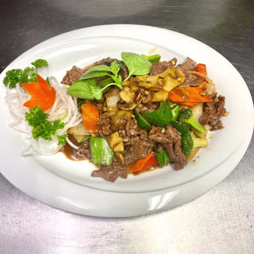 Chili Basilikum Rindfleisch